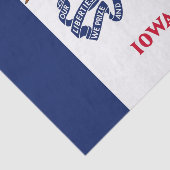Papier voor kunstweefsel met vlag van Iowa (Detail)
