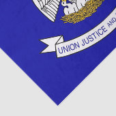 Papier voor kunstweefsel met vlag van Louisiana (Detail)