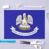 Papier voor kunstweefsel met vlag van Louisiana (Craft)
