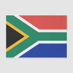 Papier voor kunstweefsel met vlag van Zuid-Afrika