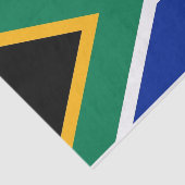 Papier voor kunstweefsel met vlag van Zuid-Afrika (Detail)