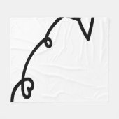 Papier voor lijnpapier fleece deken (Voorkant (Horizontaal))