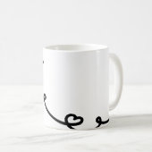 Papier voor lijnpapier koffiemok (Voorkant rechts)