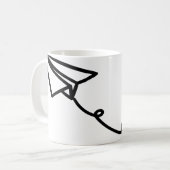 Papier voor lijnpapier koffiemok (Voorkant links)