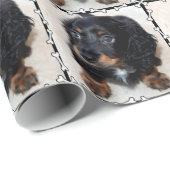 Papier voor Lijst met Bot voor foto's puppy (Rol Hoek)