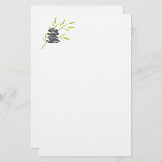 Papier voor logo van steen, voor eigen gebruik (Voorkant / Achterkant)