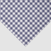 Papier voor marineblauw en wit gingham-patroonpapi (Detail)