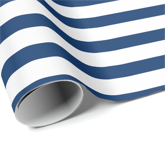 Papier voor marinesblauwe en witte strepen (Rol Hoek)