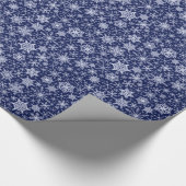 Papier voor marinesnowflake en blauw snoeimarktpat (Hoek)