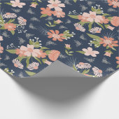 Papier voor marineverpakking, blauw en bleekhout (Hoek)