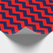 Papier voor marineverpakking (blauw en rood) (Hoek)