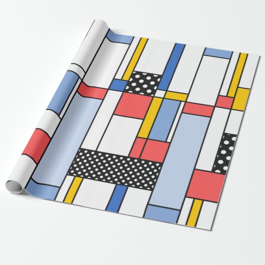 Papier voor moderne Mondriaan-stijl (Uitgerold)