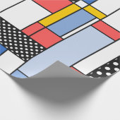 Papier voor moderne Mondriaan-stijl (Hoek)