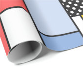 Papier voor moderne Mondriaan-stijl (Rol Hoek)