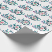 Papier voor onmiddellijke verpakking - Blauwe stri (Hoek)