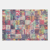 Papier voor onmiddellijke verpakking, collage- en  inpakpapier vel (Voorkant 3)