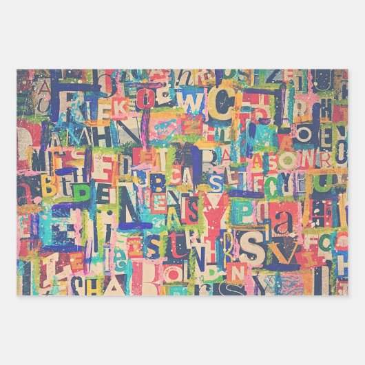 Papier voor onmiddellijke verpakking, collage- en  inpakpapier vel (Voorkant 2)