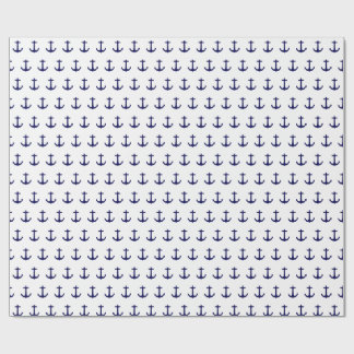 Papier voor onmiddellijke verpakking met blauw ank