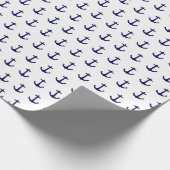 Papier voor onmiddellijke verpakking met blauw ank (Hoek)