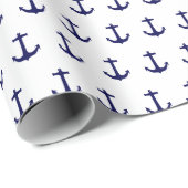 Papier voor onmiddellijke verpakking met blauw ank (Rol Hoek)