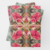 Papier voor onmiddellijke verpakking - modern kers inpakpapier vel (In situ)