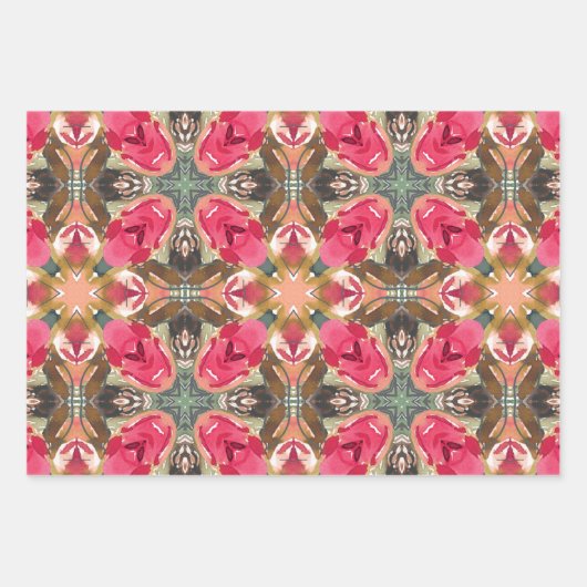 Papier voor onmiddellijke verpakking - modern kers inpakpapier vel (Voorkant)