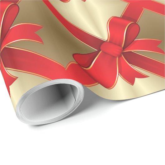 Papier voor onmiddellijke verpakking - Red Bow en  (Rol Hoek)