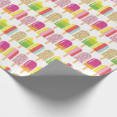 Papier voor onmiddellijke verpakking - Roze, groen (Hoek)