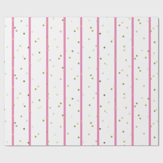 Papier voor onmiddellijke verpakking - Roze stripe (Vlak)