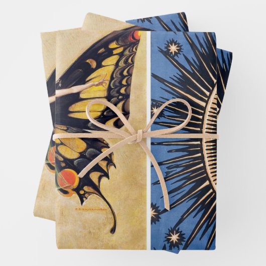 Papier voor onmiddellijke verpakking, set van 3 Ar Inpakpapier Vel (In situ)