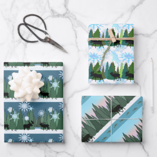 Papier voor onmiddellijke verpakking van "Moose an Inpakpapier Vel