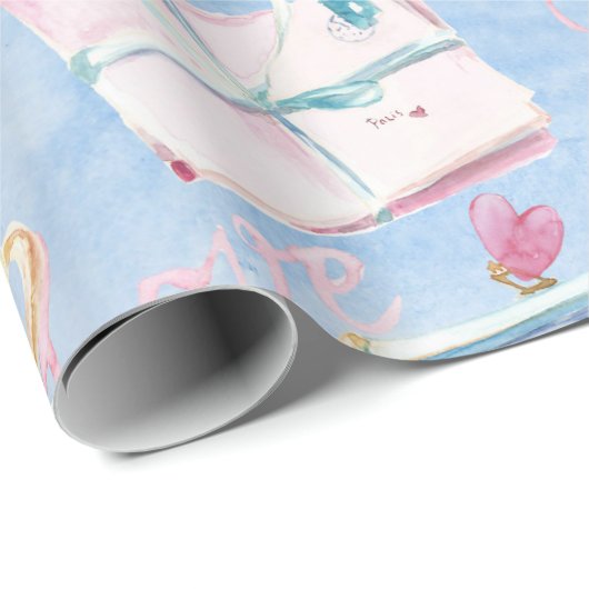 Papier voor onmiddellijke verpakking van Parijs (Rol Hoek)