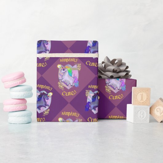 Papier voor onmiddellijke verpakking van Unicorn (Baby Shower)