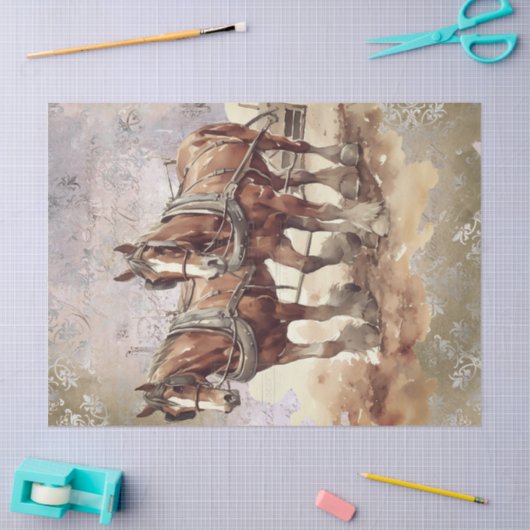 papier voor ontkoppelde trekpaarden (Craft)