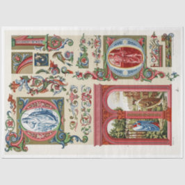 Papier voor ontkoppeling van rood en goud