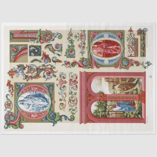 Papier voor  ontkoppeling van rood en goud (Voorkant)