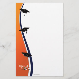 Papier voor Oranje en blauw Afstuderen