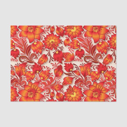 Papier voor oranje vuurpatroon (Voorkant)