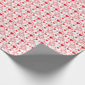 Papier voor ornamental Red Hearts (Hoek)