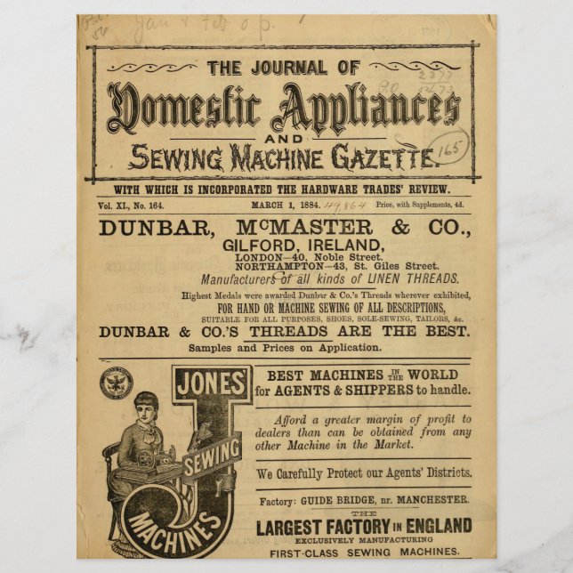 Papier voor oude naaigariecatalogi (Voorkant)