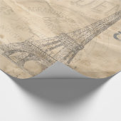 Papier voor overvulling met Afbeelding van Parijs, (Hoek)
