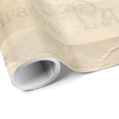 Papier voor overvulling met Afbeelding van Parijs, (Rol Hoek)