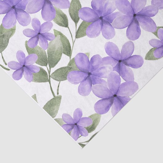 Papier voor paars bloemweefsel (Detail)