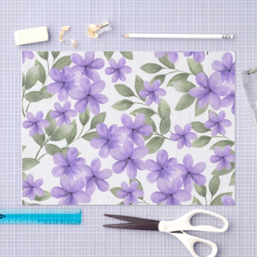 Papier voor paars bloemweefsel (Craft)