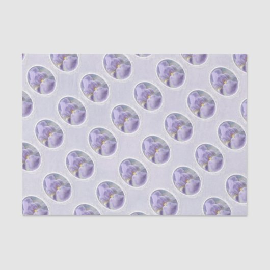 Papier voor Paarse Iris-Moederdag (Voorkant)