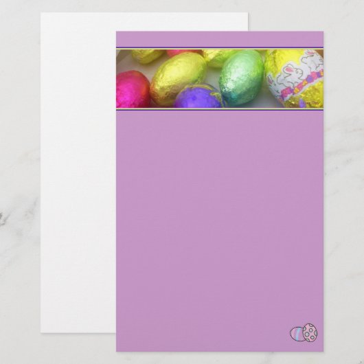 Papier voor paaskleuren (Lavender) (Voorkant / Achterkant)