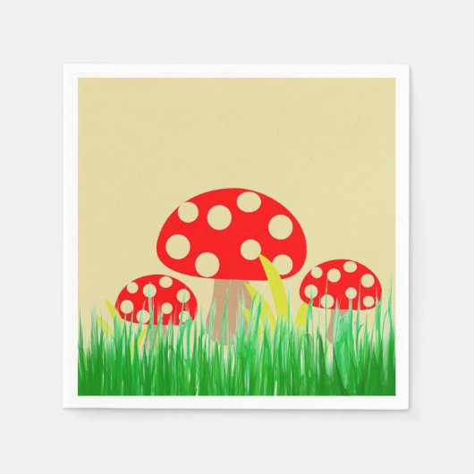 Papier voor paddenstoelen servetten (Voorkant)