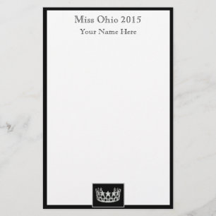 Papier voor pageante kroon en aangepaste naam