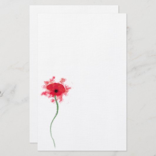 Papier voor papaver (Voorkant / Achterkant)