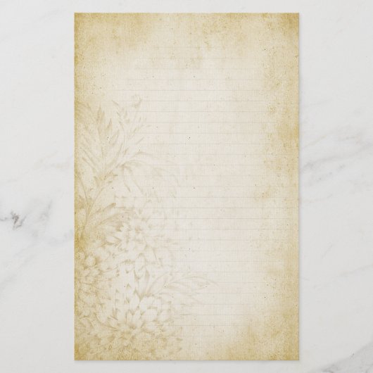 Papier voor  papier met aderige Floral (Voorkant)